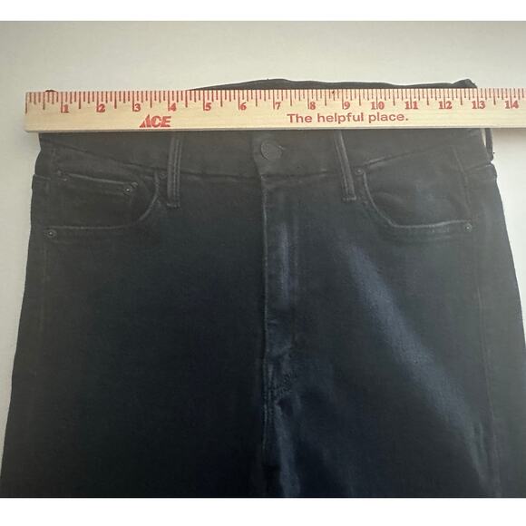 Mother High Waisted Looker Jeans in Blackbird Sz 27 Stretchy Skinny Ankle *Flaw - Picture 8 of 12